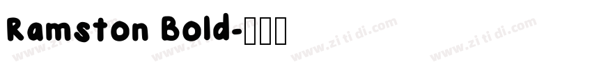 Ramston Bold字体转换